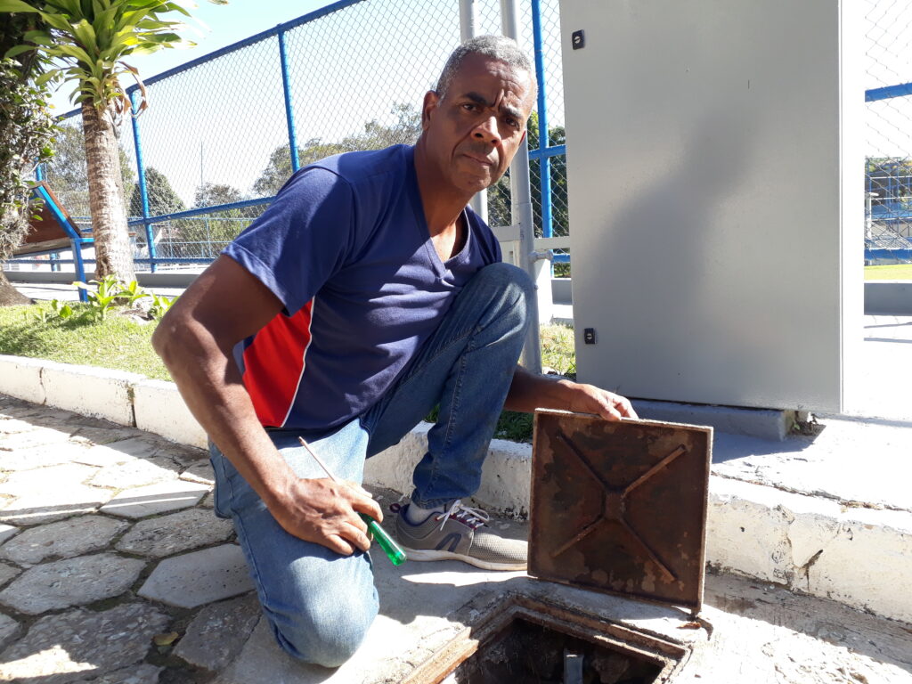 Flávio Antônio, eletricista responsável pela manutenção elétrica