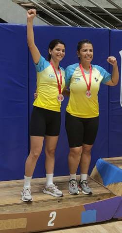 Bárbara e Fabiana, vice-campeãs na categoria Sênior