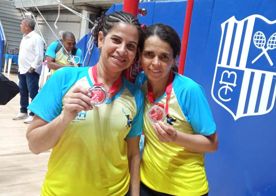 Elaine e Regina Braga, vice-campeãs na categoria Master I