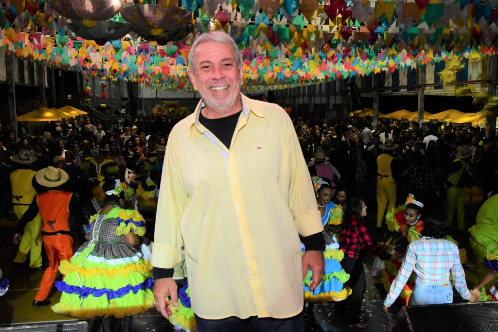 Lairson de Assis, o Lalá, da equipe de organização, comemorou o sucesso da festa