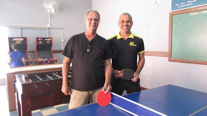 Rui César, diretor de Esportes no CBH ao lado do sócio Flávio Lopes.
