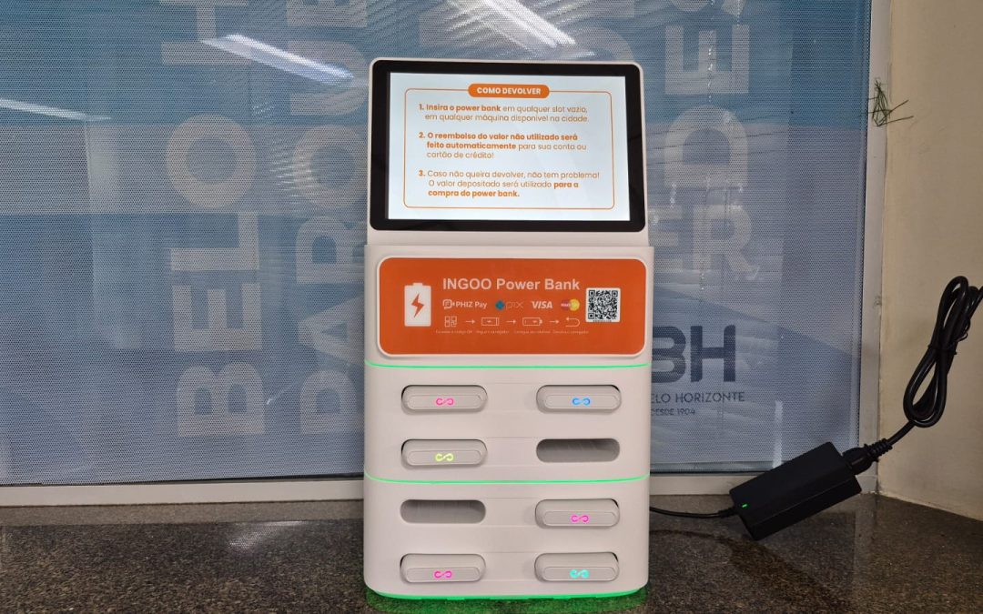 CBH Instala Totens para Aluguel de Powerbanks